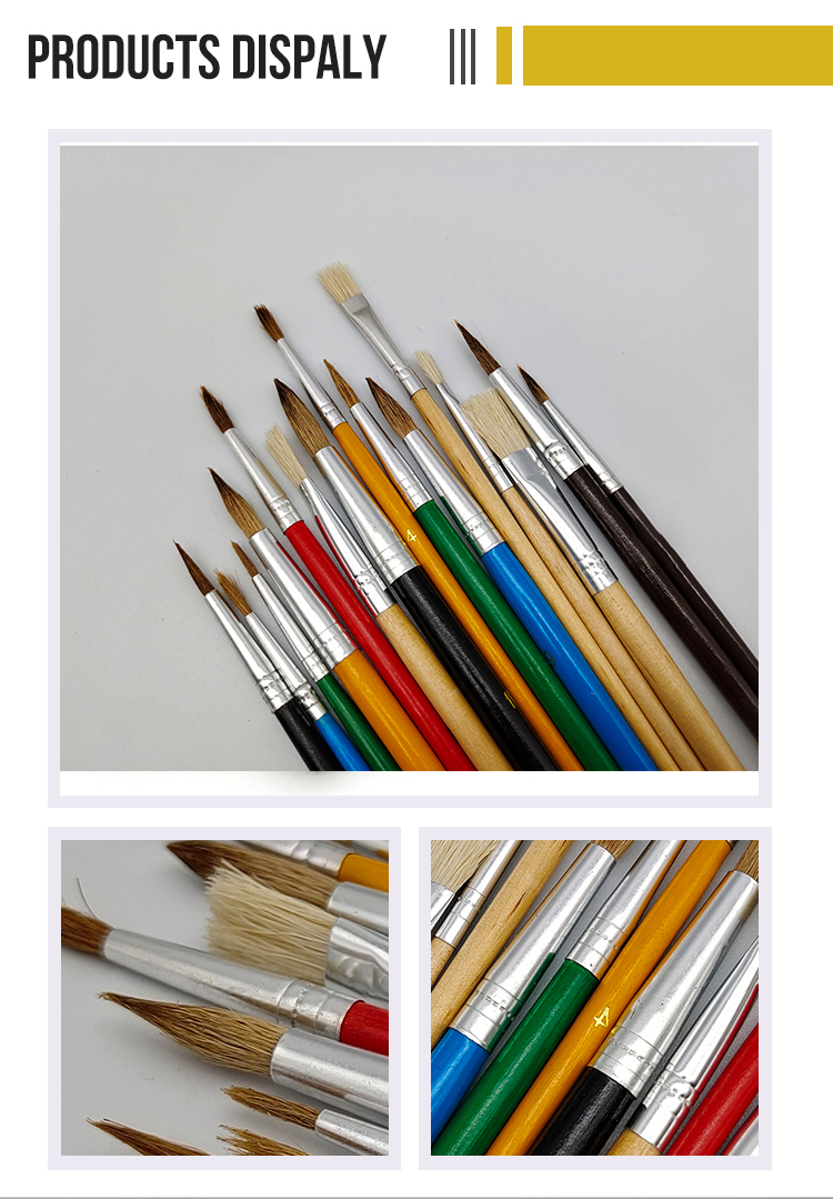 Artist Paint Brushes With Plastic/Wooden Handles (图2)