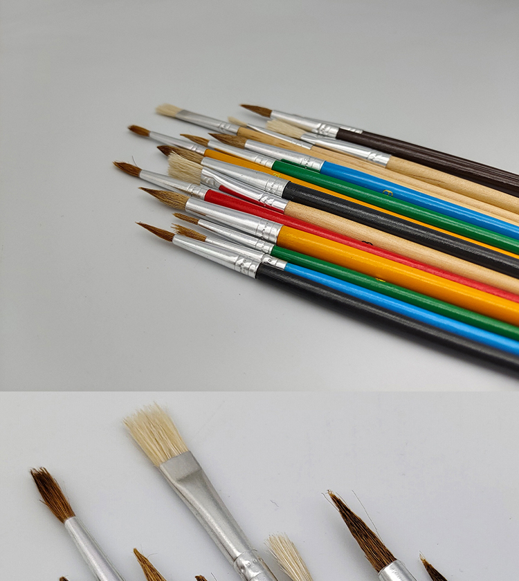 Artist Paint Brushes With Plastic/Wooden Handles (图3)