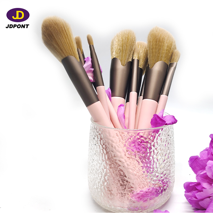 2022 Amazon Best Seller BS-MALL Rose Gold Synthetic Makeup Brushes 10pcs Makeup Brush Set Private La
