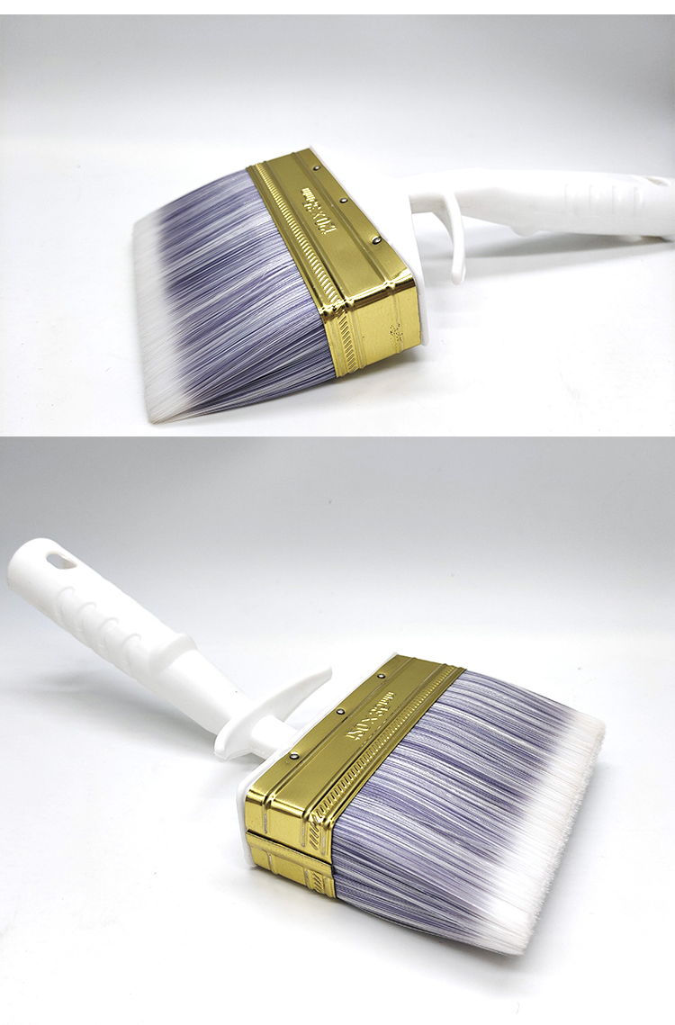 5 inch white purple synthetic filament paint brush (图3)