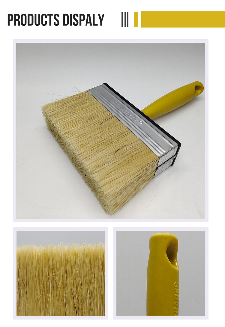 Natural bristle paint brsuh pig hair brush(图2)