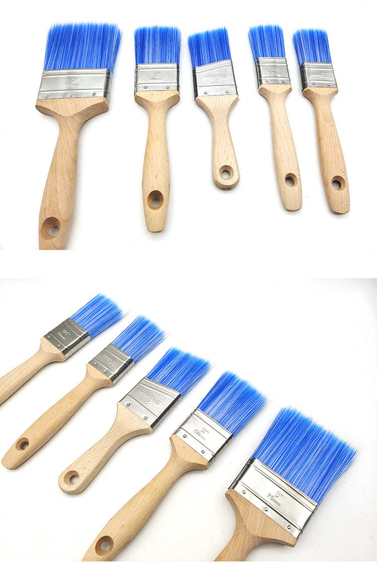 POLYESTER FILAMENT WOODEN HANDLE PAINT BRUSH ANGLE PAINT BRUSH(图4)