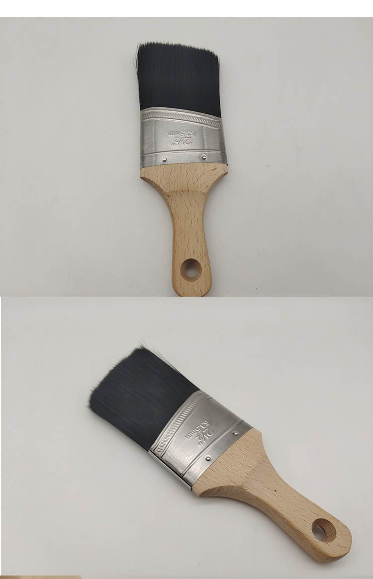 Waterborne paint brush with black wooden handle(图3)
